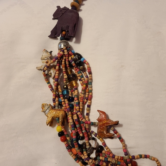 Colorful Wooden Animal Necklace. EUC - Picture 3 of 4